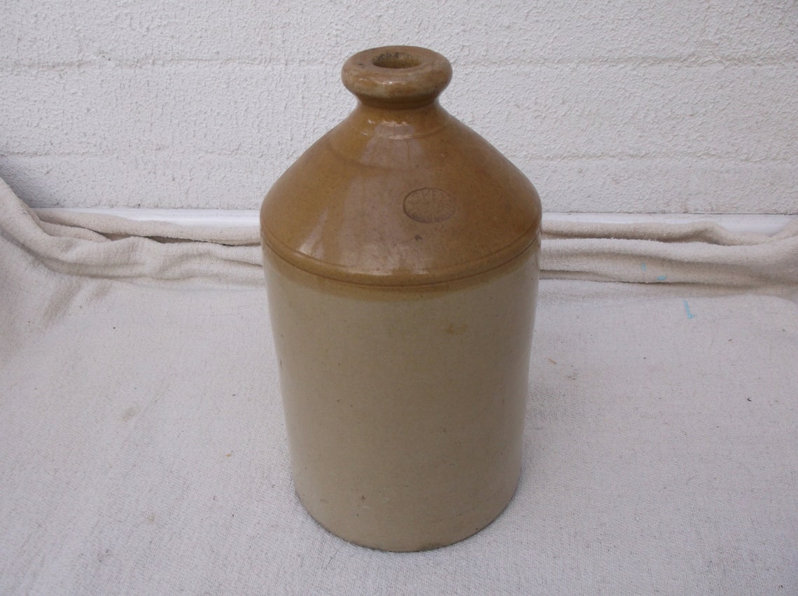 Large Stoneware Jar Victorian Storage Bottle Glazed Ceramic Etsy UK