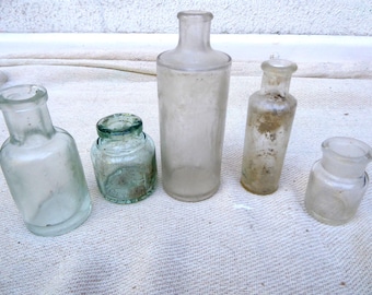 Vintage Glass Bottle: 1900s Decorative Apothecary, Re-enactment Prop