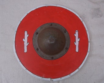 Hand Painted Warwick Buckler Shield: 15th Century Knight Replica