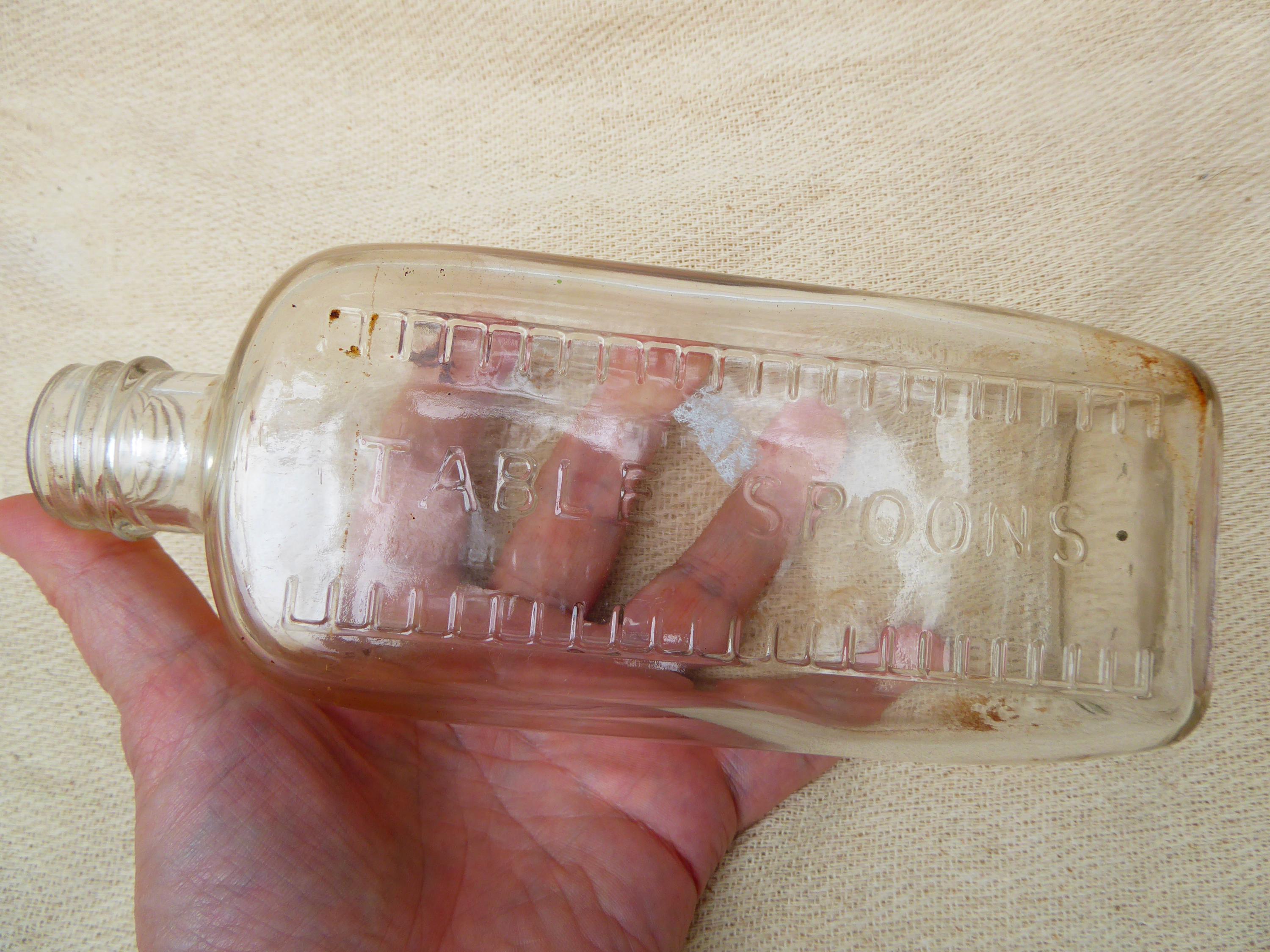 ヴィンテージガラス薬瓶：1900年代の薬局の装飾、再現小道具 - Etsy 日本