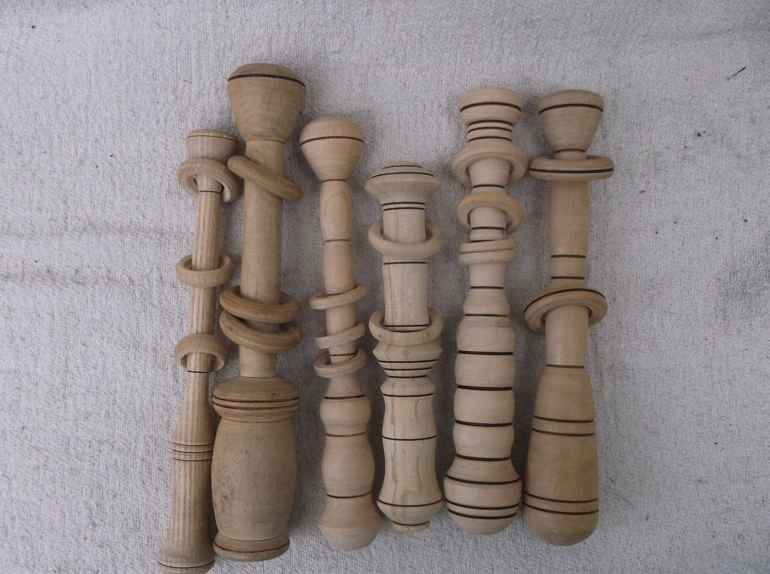 Wooden Captive Ring Rattle, Pole Lathe Turned Tool, Pagan Music Rattle ...