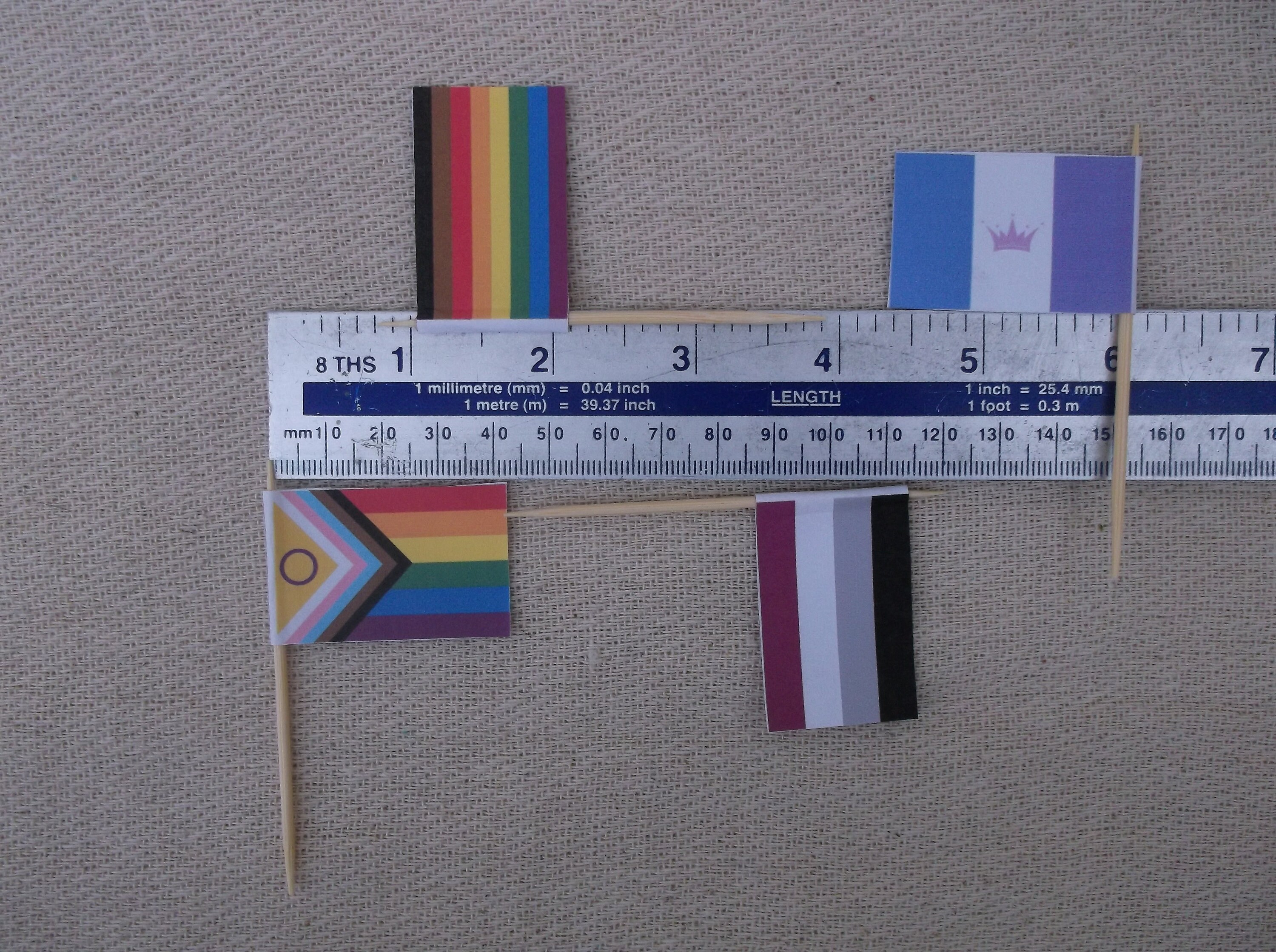 Cocktail Stick Flags Mini Cake Flags LGBTQ Flags Rainbow - Etsy