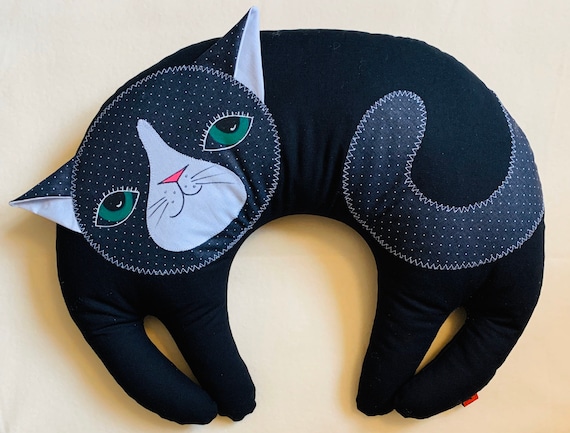 CAT PILLOW NECK ROLL Etsy