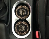 Leather Leopard Print Car Coaster Sublimation Template