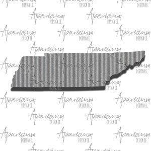 Tin Tennessee State Add On for Wooden Framed HOME American Flag Dry Erase Board Sublimation Design Template STATE ONLY
