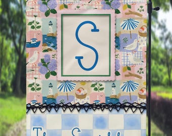 DIGITAL FILE Floral Summer Garden Flag Sublimation Template