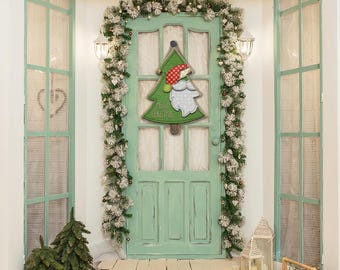 ARQUIVO DIGITAL Árvore de Natal Papai Noel Feliz Natal Costurada Design de Sublimação