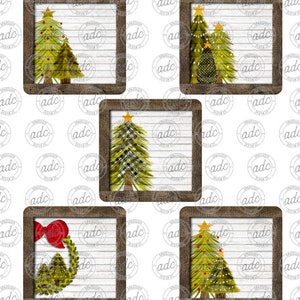 DIGITAL FILE Wooden Framed Farmhouse Family Names Square Ornament Sublimation Template Volume 3