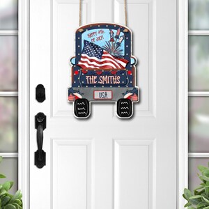 DIGITAL FILE Patriotic Fourth of July Truck Sublimation Design