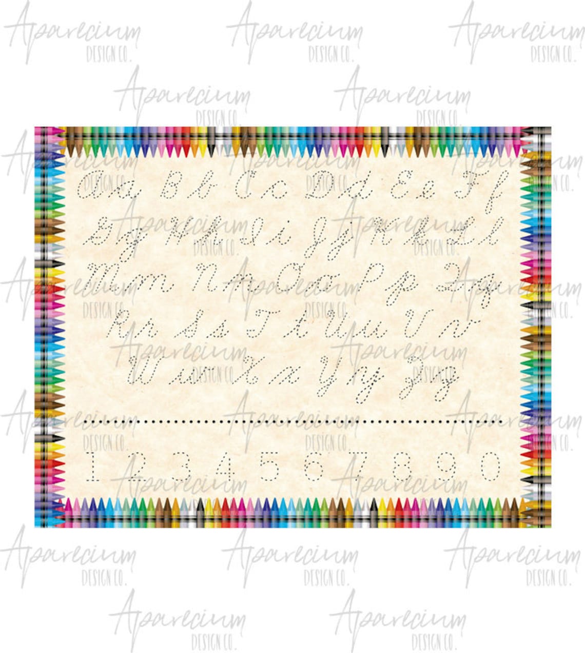 DIGITAL FILE Children's Cursive Alphabet and Numbers Handwriting ...