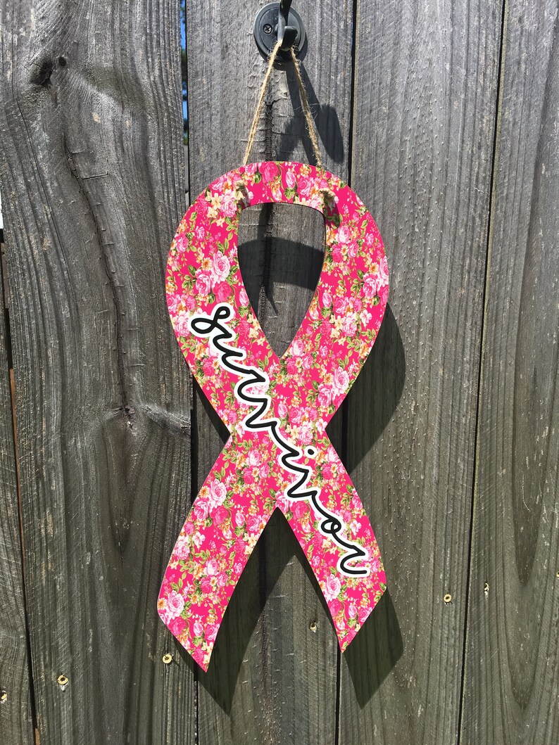 DIGITAL FILE Pink Floral Awareness Ribbon Sublimation Design - Etsy