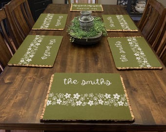 DIGITAL FILE Vintage Crazy Daisy Cutting Board Placemat Sublimation Design