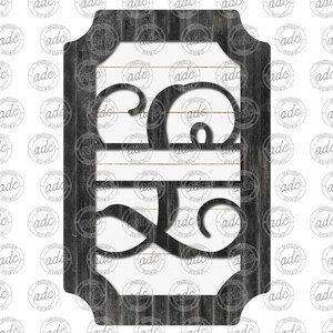 May include: A black wooden sign with a white background and a cut-out design of the number 20. The sign has a distressed look and is perfect for adding a rustic touch to your home decor.