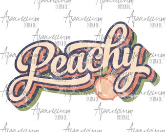 DIGITAL FILE Retro Peachy Sublimation Design