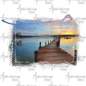 DIGITAL FILE Lake Sublimation Design