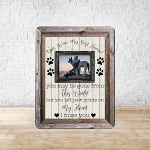 DIGITAL FILE Dog Memorial 8x10 Dry Erase Board Sublimation Design Template