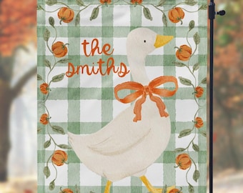 DIGITAL FILE Watercolor Fall Goose Garden Flag Sublimation Template