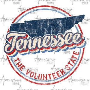 DIGITAL FILE Retro State of Tennessee Sublimation Design