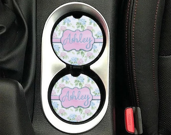 DIGITAL FILE Hydrangea Floral Cottagecore Car Coaster Sublimation Template