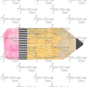 DIGITAL FILE Pencil Door Hanger Sublimation Design