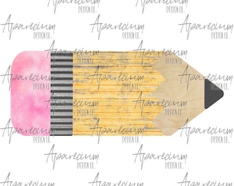 DIGITAL FILE Pencil Door Hanger Sublimation Design