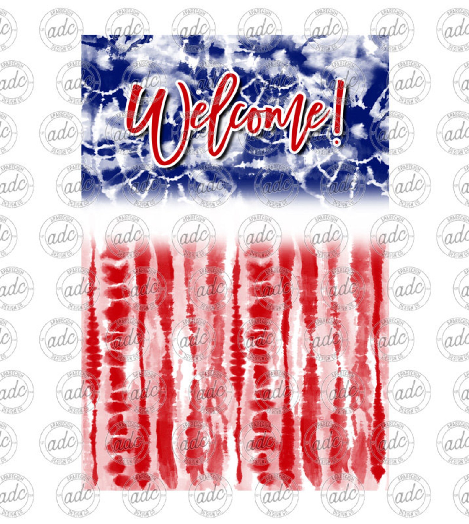 Tie Dye American Flag Garden Flag Sublimation Template Etsy