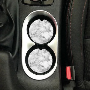 DIGITAL FILE Black and Silver Marble Car Coaster Sublimation Template