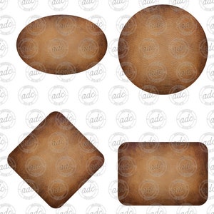 DIGITAL FILE Leather Patch Sublimation Design Bundle