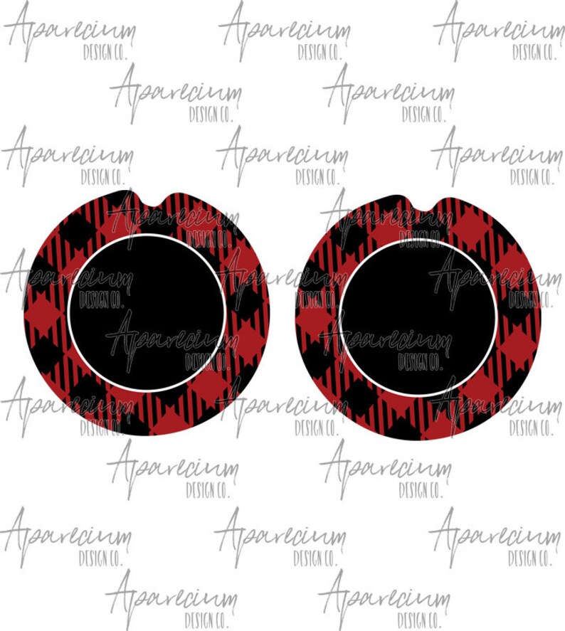 Download Buffalo Plaid Car Coaster Sublimation Template | Etsy