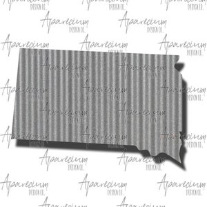 Tin South Dakota State Add On for Wooden Framed HOME American Flag Dry Erase Board Sublimation Design Template STATE ONLY