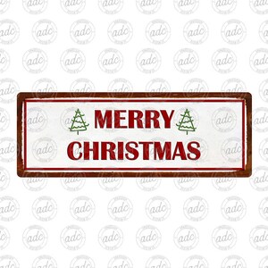 DIGITAL FILE Mini Farmhouse Merry Christmas Sign Sublimation Design Template