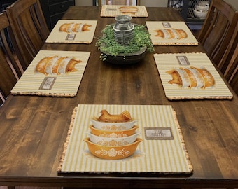 DIGITAL FILE Vintage Hen on a Nest Butterfly Gold Cutting Board Placemat Sublimation Design