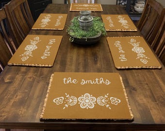 DIGITAL FILE Vintage Butterfly Gold Cutting Board Placemat Sublimation Design