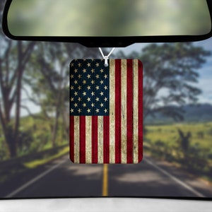 DIGITAL FILE American Flag Rectangle Air Freshener Sublimation Design