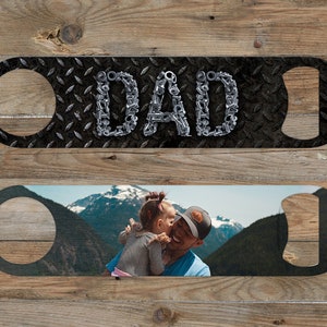 DIGITAL FILE Black Diamond Plate Dad Nuts and Bolts Bottle Opener Sublimation Design