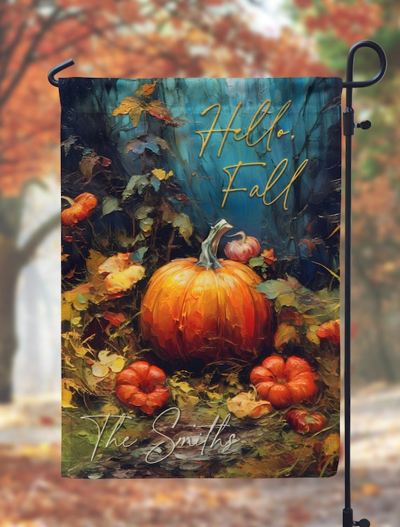 Herbst Gartenflagge – 30,5 X 45,7 Cm, Doppelseitig, Mit Kürbis-Motiv, Für Draußen