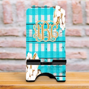 DIGITAL FILE Teal Wooden Cotton Phone Stand Sublimation Template