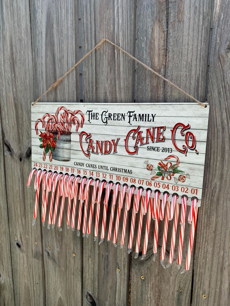 Candy Cane Co Countdown Sublimation Design Etsy Australia