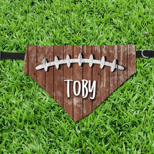 DIGITAL FILE Wooden Football Pet Bandana Sublimation Template