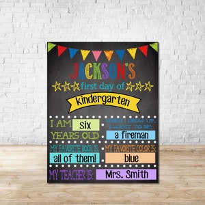 DIGITAL FILE Colorful First Day/Last Day of School Dry Erase Board Sublimation Design Template