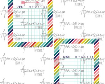 DIGITAL FILE Colorful Kid's Chore Chart Dry Erase Board Sublimation Design Template