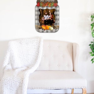 DIGITAL FILE Fall Photo Mason Jar Sublimation Design