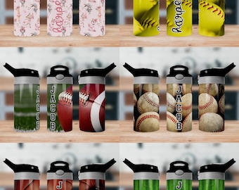 DIGITAL FILE Kid's Sports Tumbler Sublimation Design Bundle