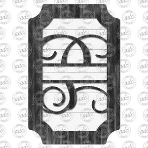 May include: A black and white wooden sign featuring a decorative, stylised letter "T" in the centre. The sign has a distressed, rustic look and is ideal for adding a touch of farmhouse charm to your home decor.