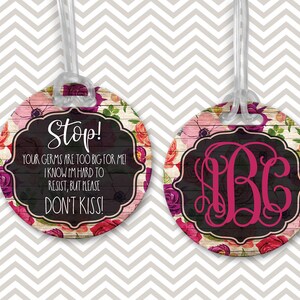 DIGITALE DATEI Bitte nicht berühren Baby Bag Tag Sublimation Design