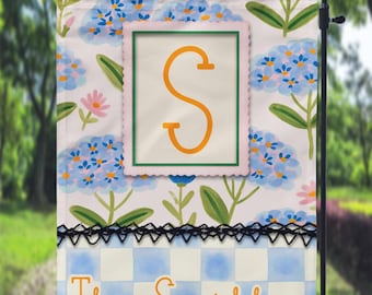 DIGITAL FILE Floral Summer Garden Flag Sublimation Template