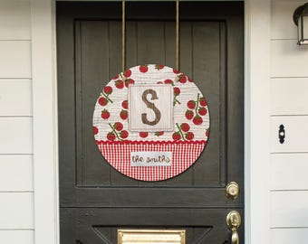 DIGITAL FILE Tomato Vine Garden Round Door Hanger Sublimation Design