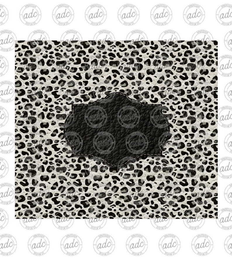 Skinny Tumbler Sublimation Leopard SVG File