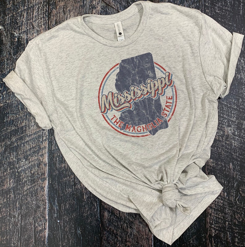 Retro State of Mississippi Sublimation Design Etsy