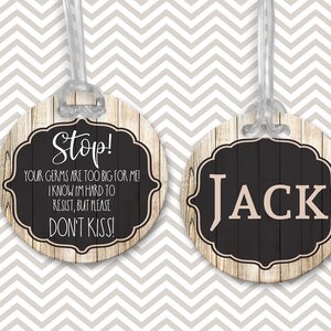 DIGITALE DATEI Bitte nicht berühren Baby Bag Tag Sublimation Design